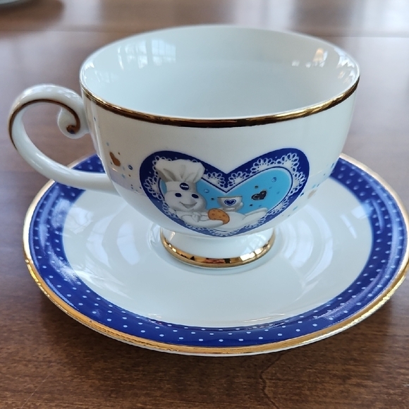 The Pillsbury Doughboy Porcelain Teacup Set of 4 - Picture 13 of 15